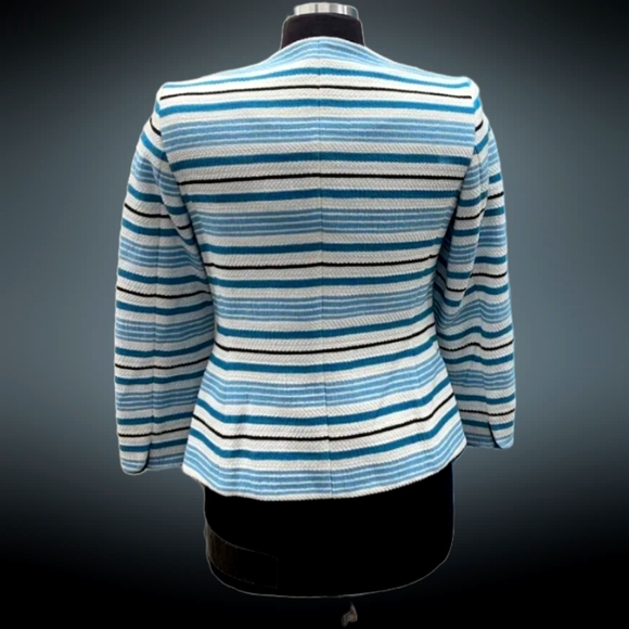 NWT, Anne Klein Women's Collarless Open Front Cardigan Jacket - Picture 2 of 2